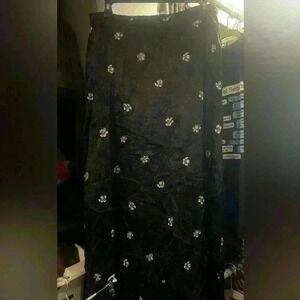 Maggie Lawrence vintage black and white floral skirt